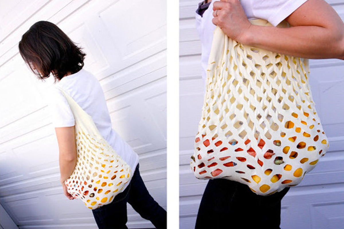 The Green Easy Knit Produce Bag (Delia Creates)