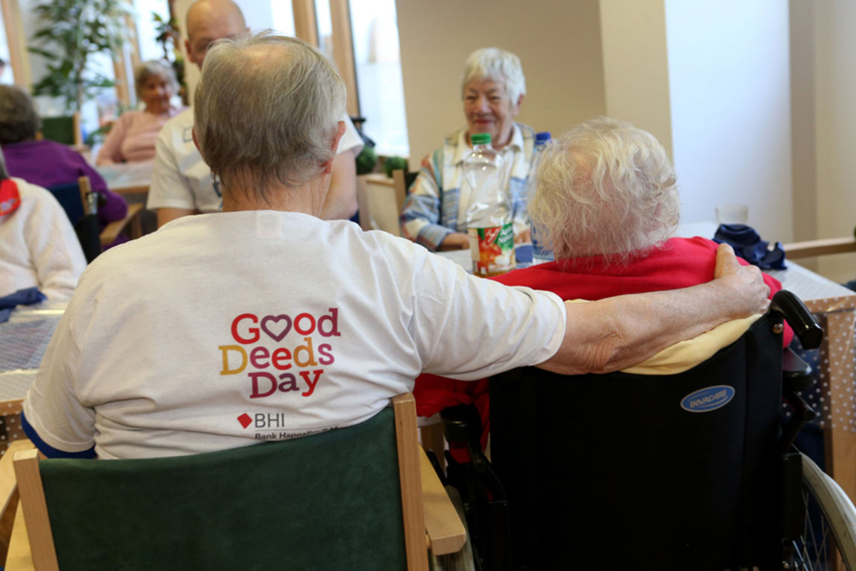Your project could be as simple as gathering volunteers to visit a nursing home