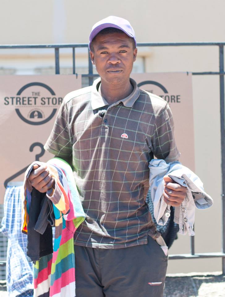 This man was able to shop the Street Store and get a new and much needed wardrobe.
