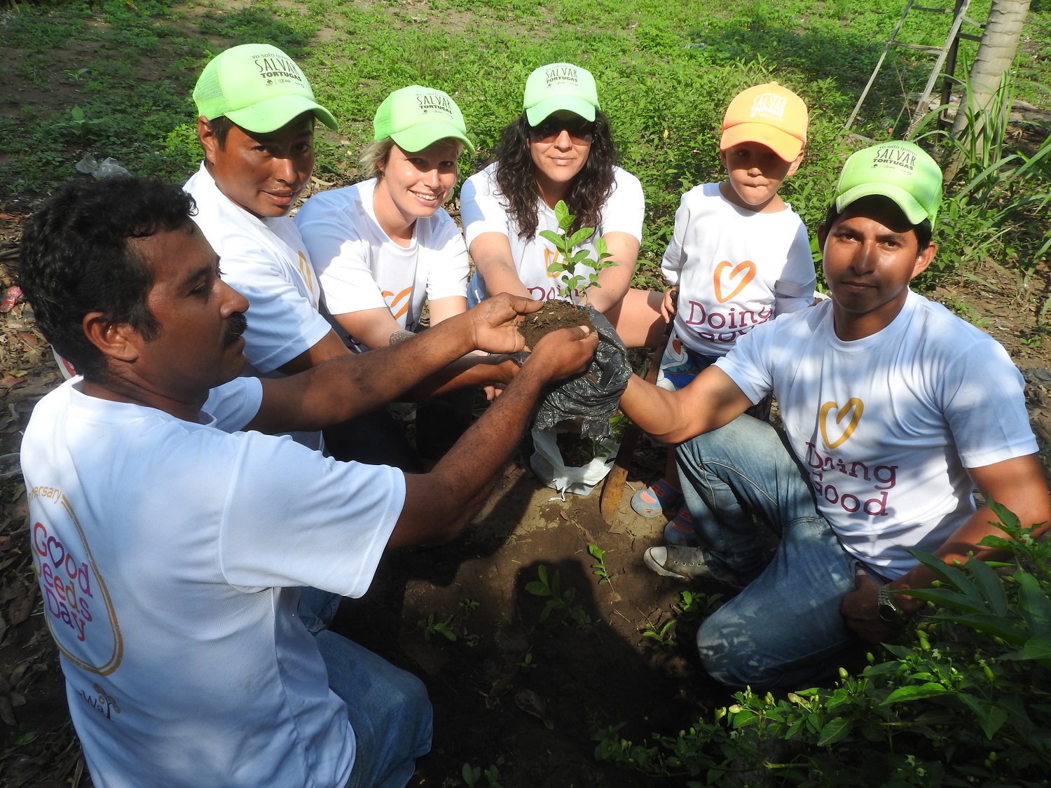 The Yepez Foundation builds bonds and plants trees for a local community garden.