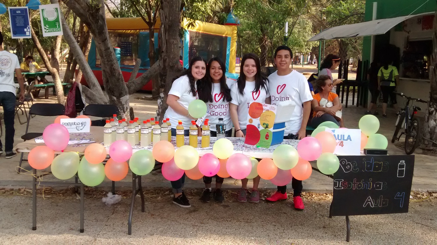 Students give away goodness at Colegie La Paz Mexico.