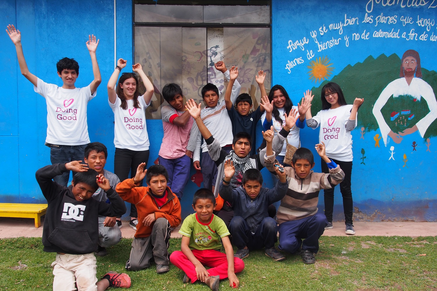 Latin American Foundation for the Future in Peru feeling fulfilled after a Good Deeds Day.