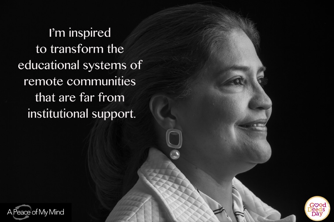 I'm inspired to transform the educational system of remote communities that are far from institutional support.