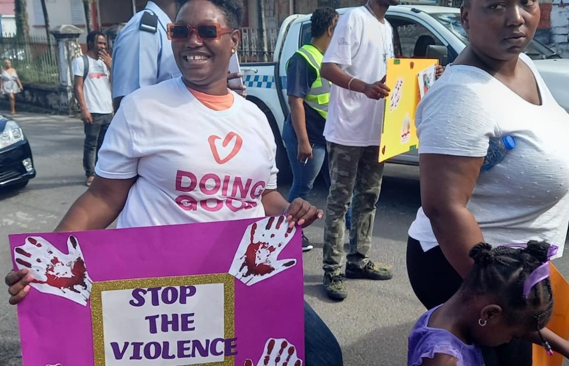 Marching Against Domestic Violence